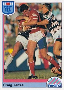 1992 Regina NSW Rugby League #96 Craig Teitzel Front